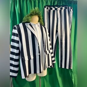 Deluxe Beetlejuice Halloween costume 5 piece set